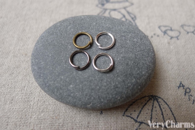 500 Pcs Metal Iron Jump Rings Size 6mm 22gauge Various Color Etsy