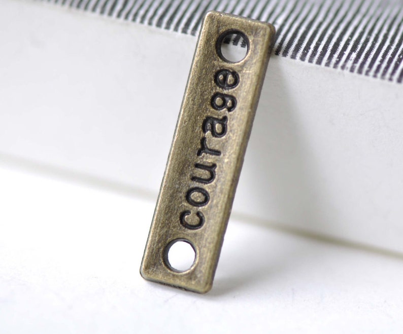 Flat Bar Connector Antique Bronze Charms 6x24mm Set of 50 pcs Etsy