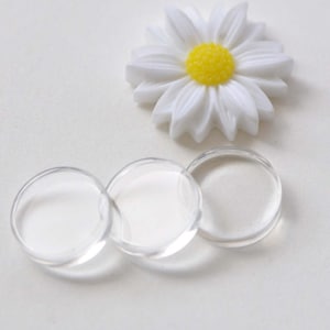 Vlakke glastegels Transparante ronde glazen kap hanger cabochon 10 mm/12 mm/14 mm/16 mm/20 mm/25 mm/30 mm/40 mm