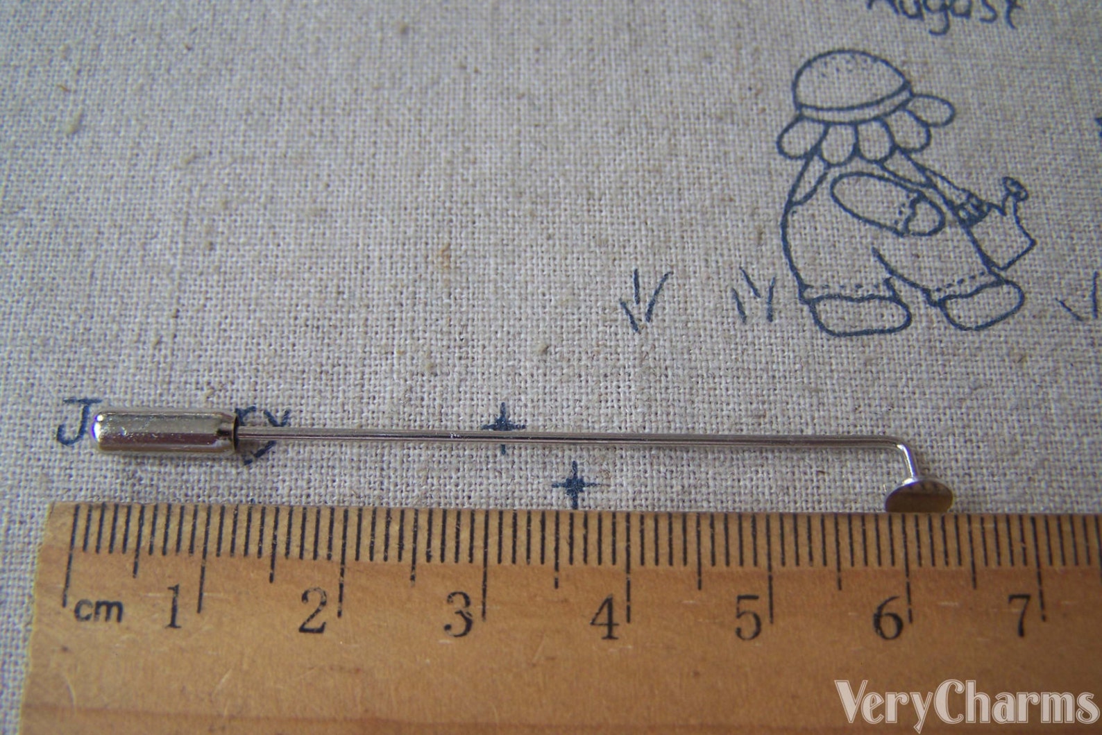 10 Pcs Platinum Stick Pin Clutch Lapel Pin Findings 4x60mm Etsy