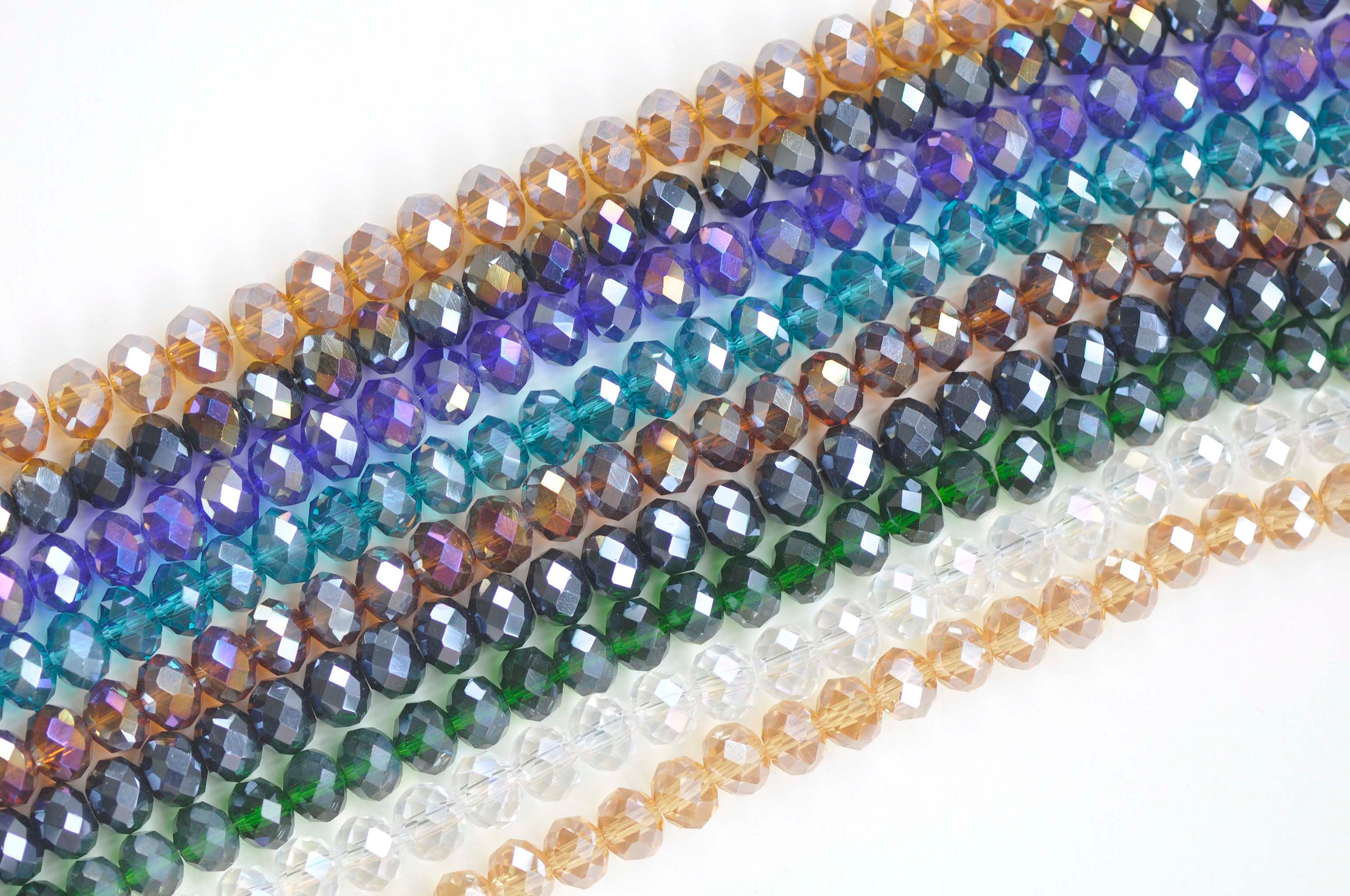 Großhandel Klar AB Kristall Facettierte Abacus Lose Perle 3*4mm 146
