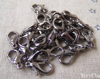 50 unids negro Gunmetal langosta garra 12mm A4138
