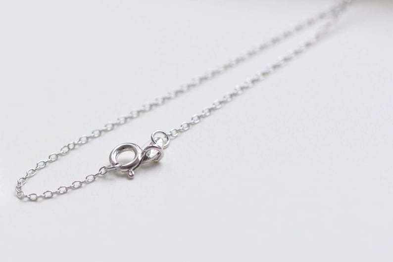 925 Sterling Silver Oval Cable Necklace Chain 18 Jewelry Making SilverPlatinumGoldRose Gold