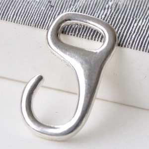 10 pcs Antique Silver Figure 9 Hooks Clasps For Leather Cord or Bracelet A8763