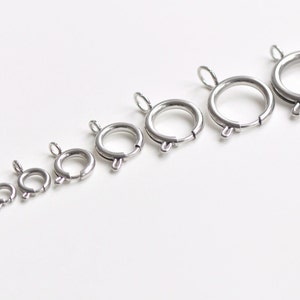 Chiusure con anello a molla in acciaio inossidabile 5 mm/6 mm/8 mm/10 mm/12 mm/14 mm/16 mm/18 mm