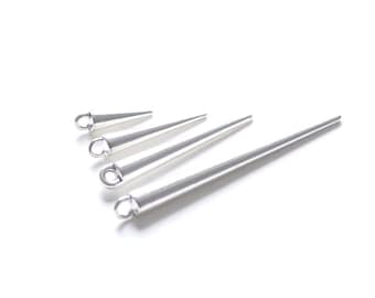 Antique Silver Metal Pin Spikes Charms 15mm/25mm/35mm/50mm