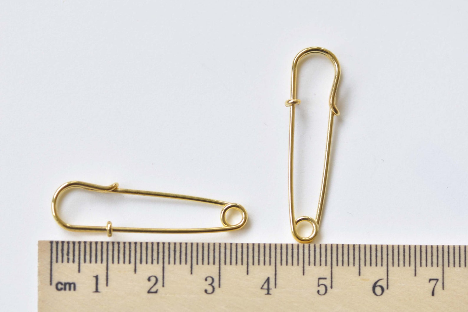 Plain Gold Kilt Safety Pins Broochs 10x35mm Set of 10 A8522 Etsy
