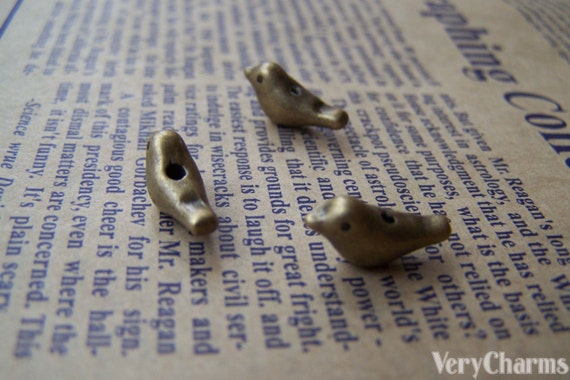 20 unids antiguo pájaro perla 3D perlas - Etsy España