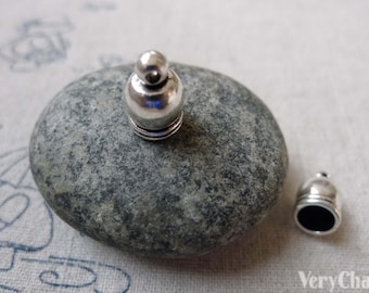 50 Stück Antik Silber Perlen Quastenkappen Kordelenden 8x12mm A6493