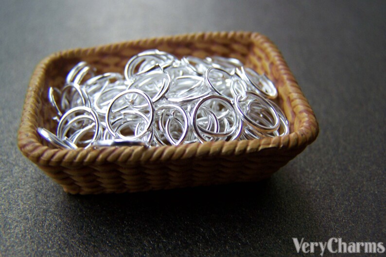 500 Pcs of Silver Tone Iron Jump Rings 7mm 22 Gauge A3258 Etsy