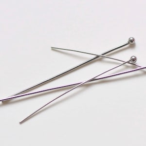 50 pcs Stainless Steel Ball End Headpin Various Sizes Available 24G/23G/22G