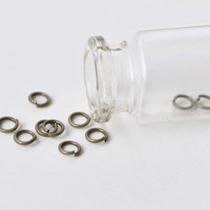 300 pcs Antique Bronze Brass Jump Rings 5mm 20gauge A8734