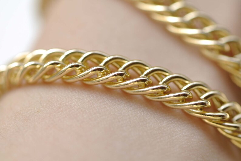 16ft (5m) of KC Rose Gold Aluminium Double Curb Chain Unsoldered Links A8319 image 3