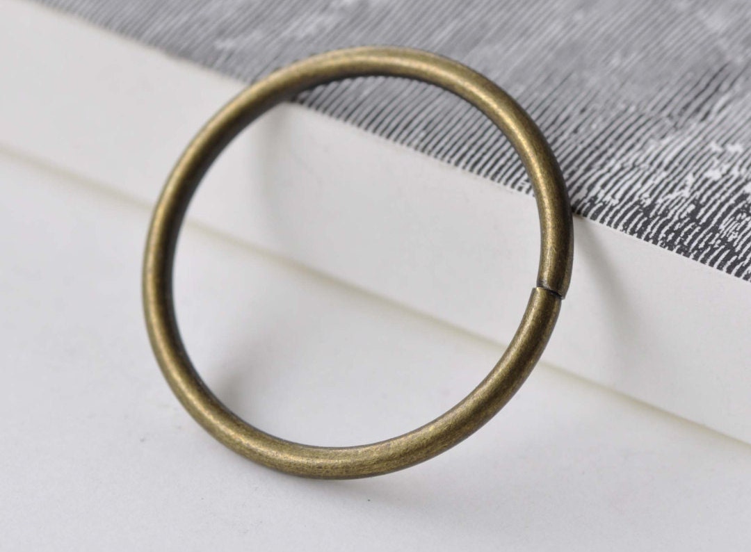 Stainless Steel Gold Jump Rings, 10 mm Open Twisted Bright Silver Ring  #836, Large Textured 12 Gauge