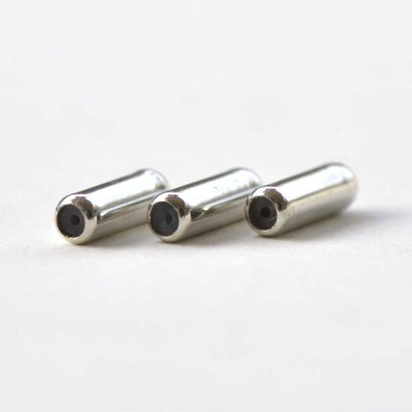 50 pcs Platinum Tone Brass Stick Pin Bottom Clutch Rubber Stoppers Backs 10mm A8729