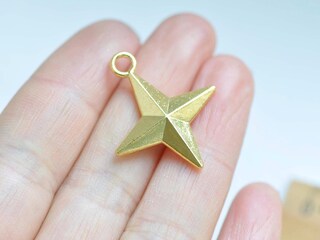 30 Ciondoli A Forma Di Stella Dorati Vintageparts - Ideali Per Bigiotteria Fai Da Te