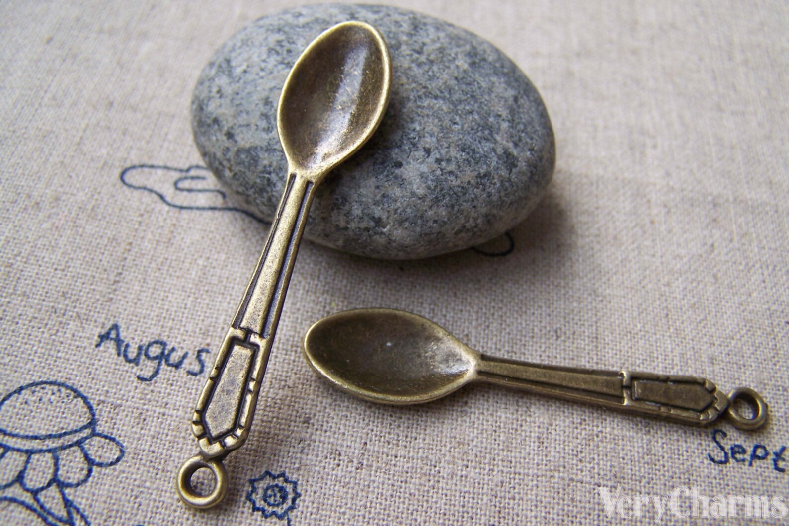 Bulk Antique Bronze Huge Spoon Charms Cutlery Pendants 11x48mm Etsy