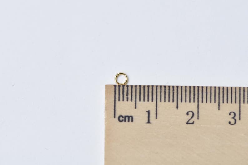 300 Pcs Anti Tarnish 24K Gold Plated Brass Small Jump Rings Etsy