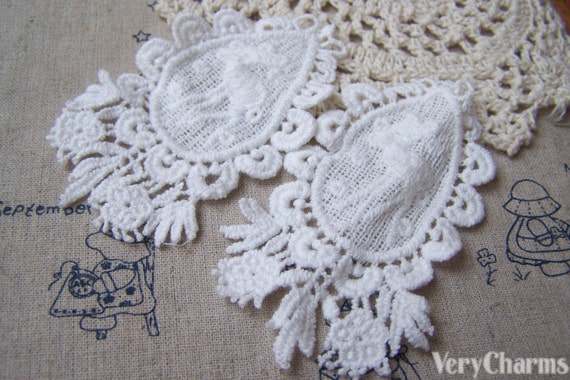Set Of 6 Handmade White Crochet Lace Doilies - 8-Inch Round 100% Cotton (6 Pieces)