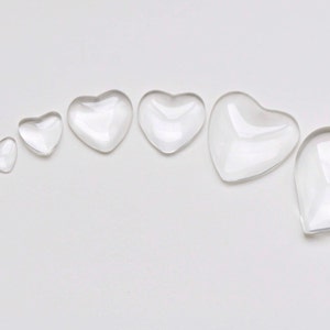 Kristalglas Cabochon Hartvormige Cameo 6mm/8mm/10mm/12mm/16mm/18mm/23.5mm/25mm/30mm/33mm