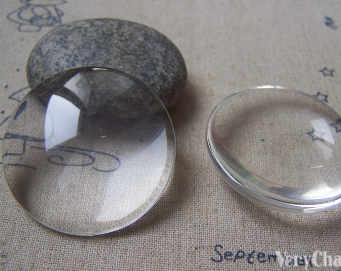 5 Pcs High Quality Crystal Glass Magnifying High Dome Polished Etsy