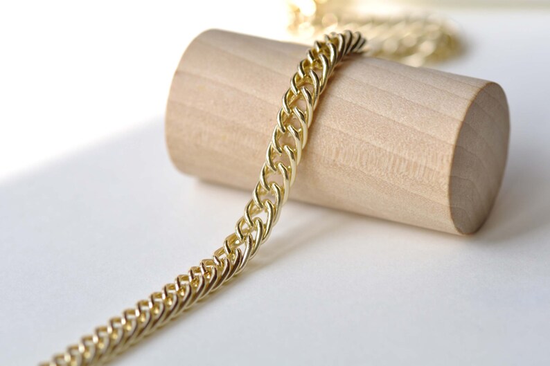 16ft (5m) of KC Rose Gold Aluminium Double Curb Chain Unsoldered Links A8319 image 5