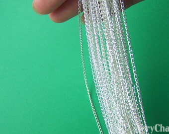 16ft (5m) of Silver Tone Extension Chain Cable Chain 2x3mm A2001