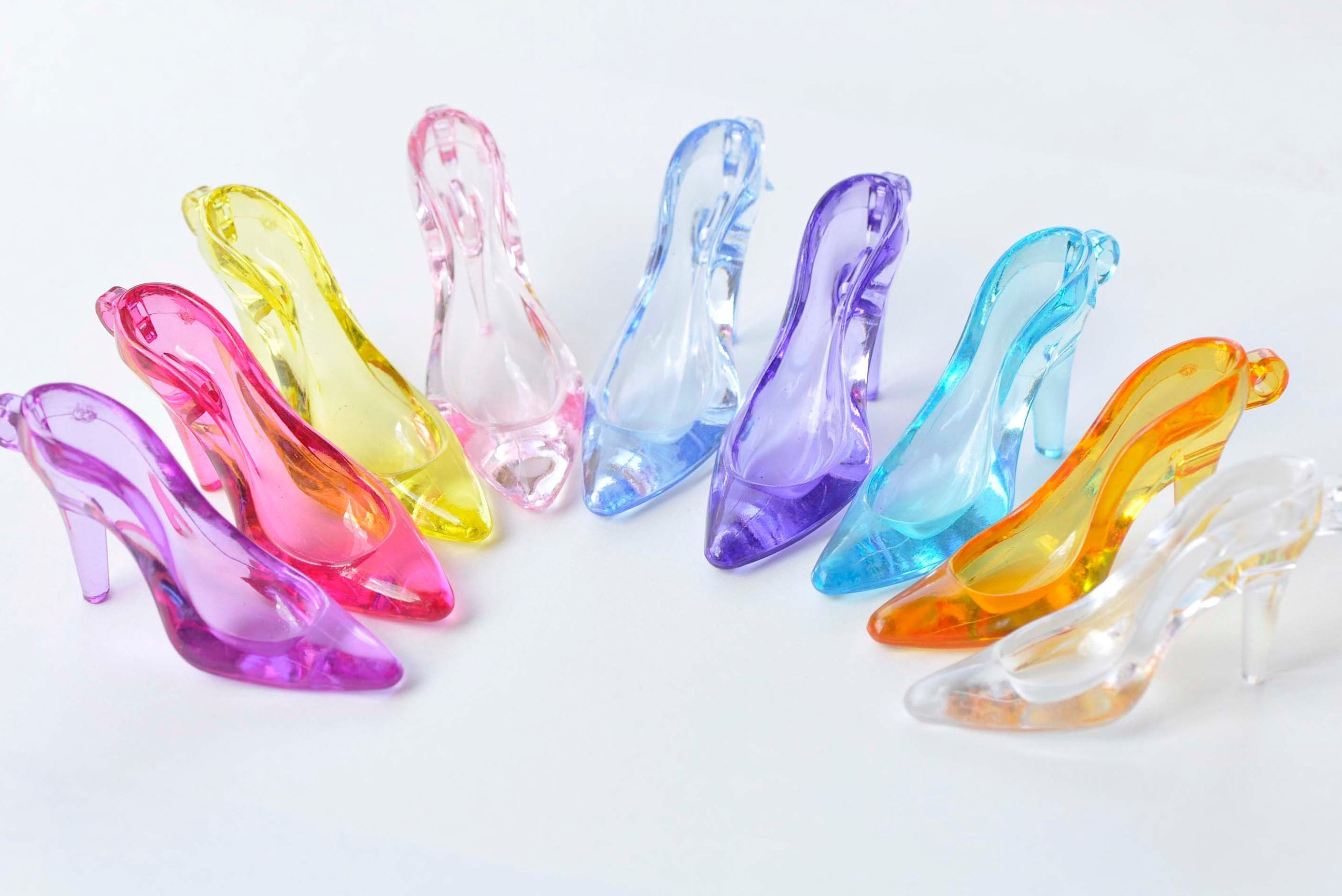 High heeled sandal in acrylic, made entirely in clear – Cuple