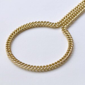 16ft (5m) of KC Rose Gold Aluminium Double Curb Chain Unsoldered Links A8319 image 2