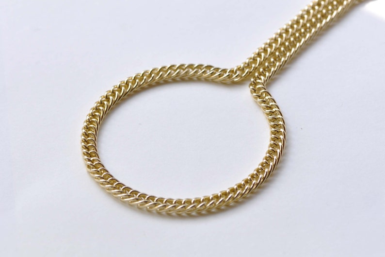 16ft (5m) of KC Rose Gold Aluminium Double Curb Chain Unsoldered Links A8319 image 2