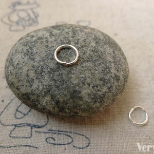 450 pz argento tono ferro saltare anelli 7mm 19 gauge A6214
