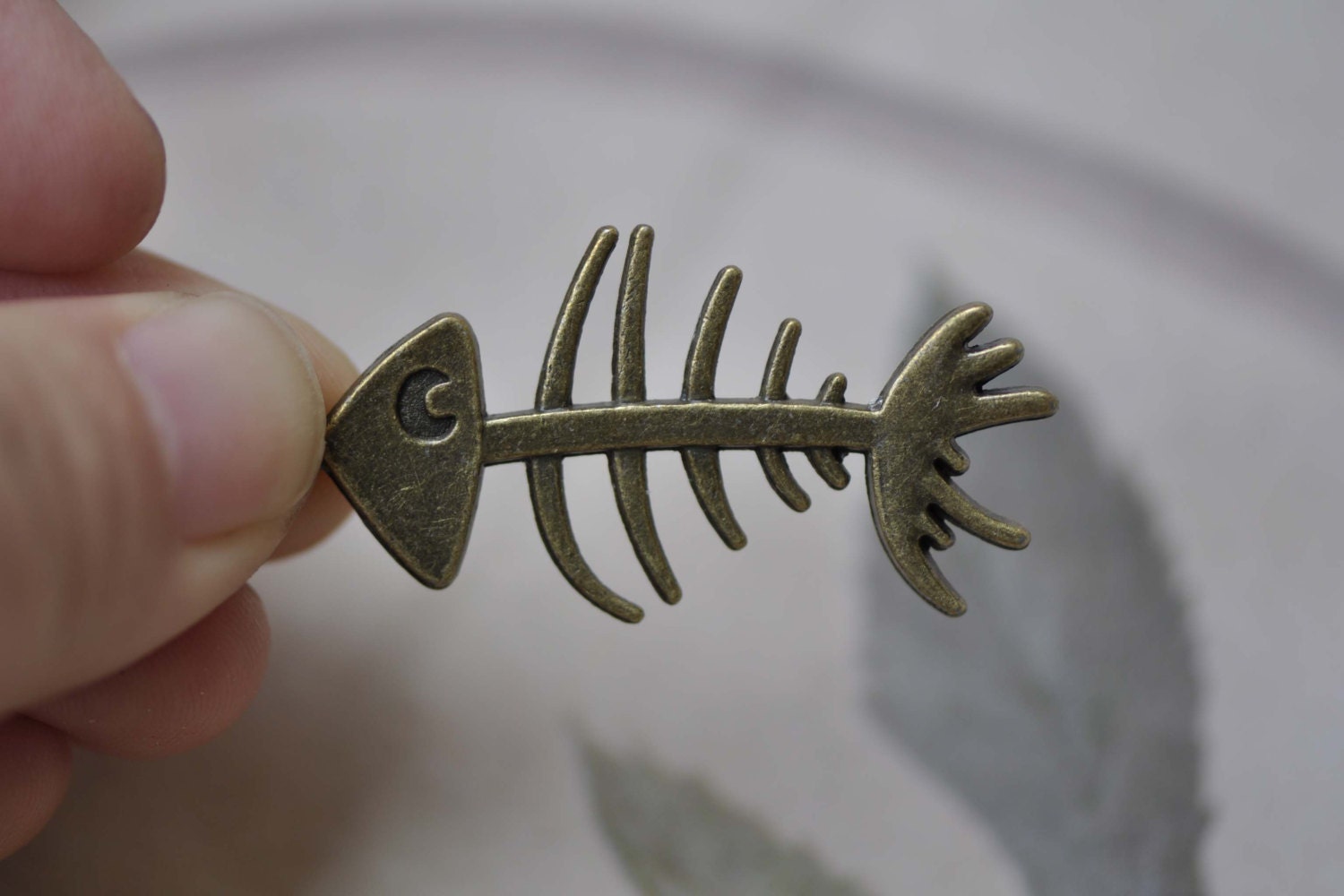 Fish Bone Crystal Head Piece
