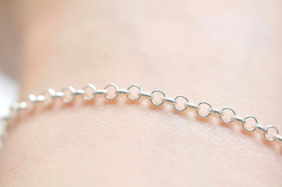Collana a catena laterale in argento sterlina 925 ... – Grandado