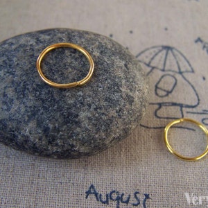 200 pcs of Gold Plated Iron Jump Rings Size 12mm 19gauge A5439