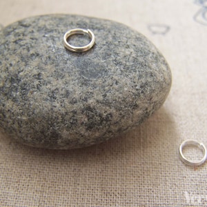 500 pcs of Silver Tone Split Rings 5mm A3317