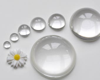 Crystal Glass Magnifying High Dome Half Sphere Round Cabochon 8mm/10mm/12mm/16mm/18mm/20mm/25mm/30mm/40mm/50mm/60mm/70mm/78/90/100/120/150mm