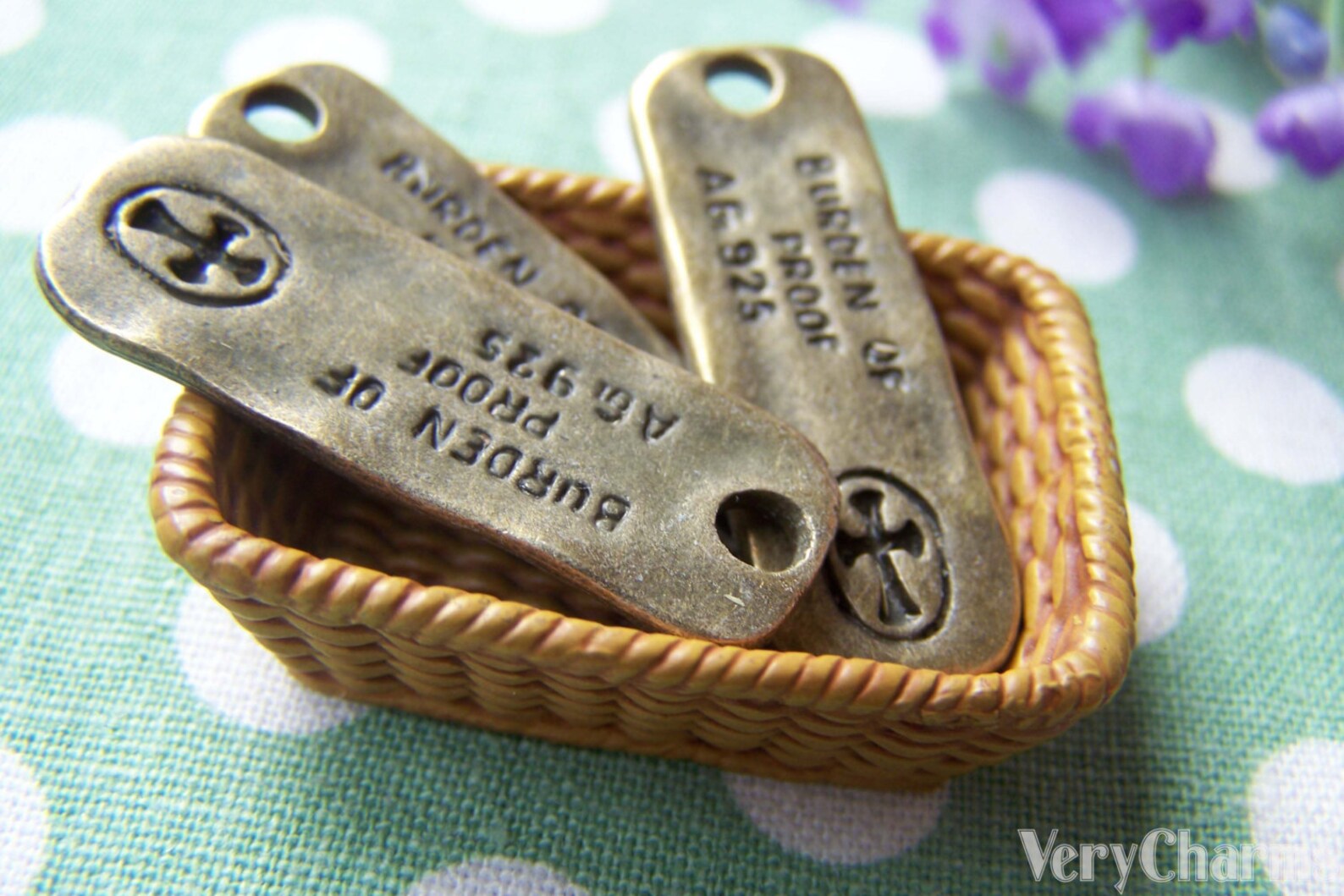 10 Pcs of Antique Bronze Rectangular Bar Charms 11x34mm A456 Etsy