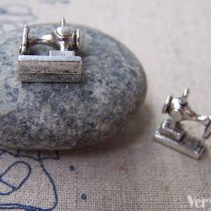 Antique Silver Sewing Machine Charms 12x15mm Jewelry Making Supplies