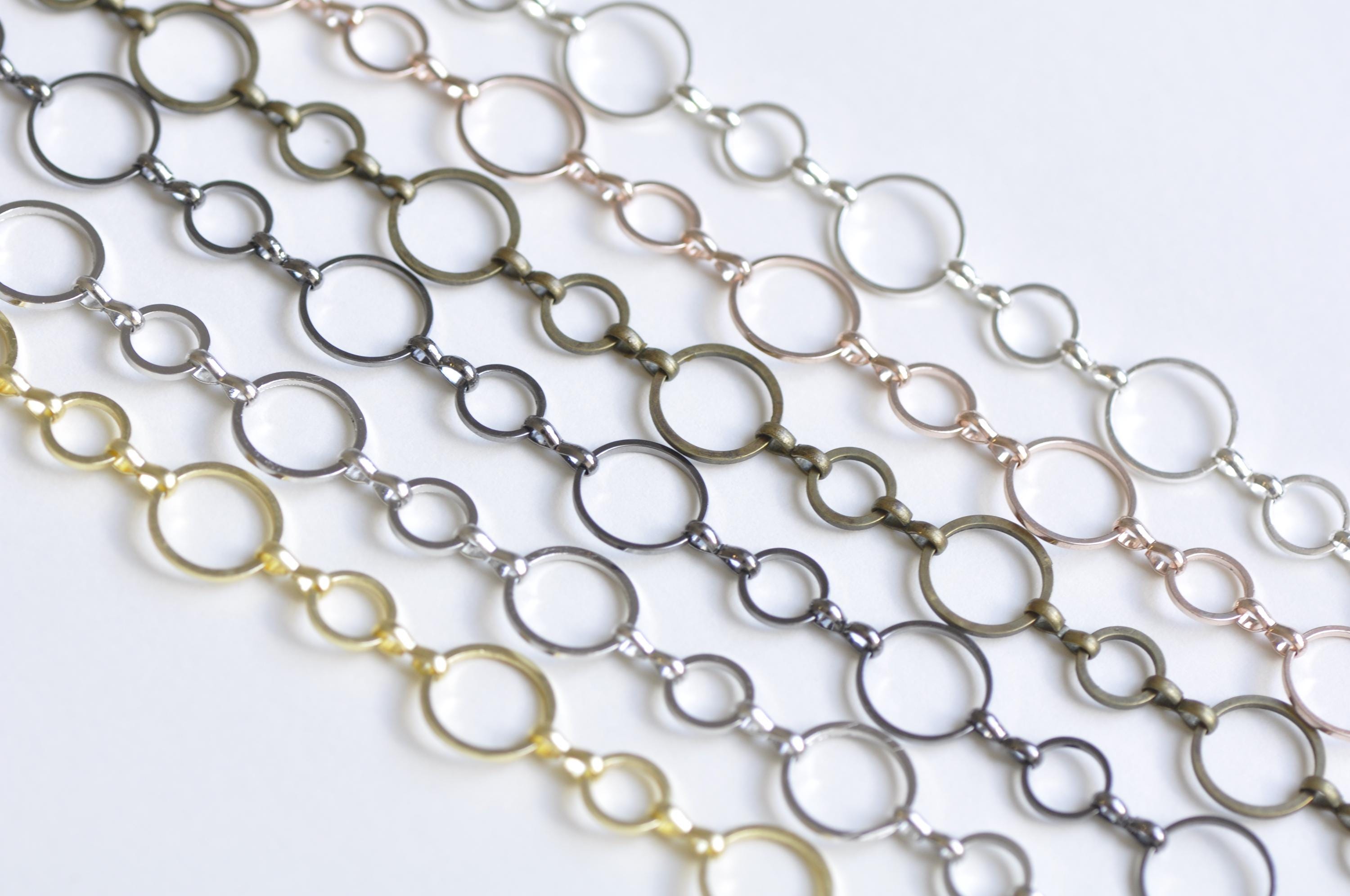 Collana In Argento Sterling Placcato Oro Giallo Con Multipli Cerchi Rotondi - Pendente A Cerchi, Gioiello Elegante