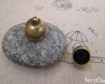 10 pcs of Antique Bronze Bead Tassel Caps Charms 12x14mm A5243