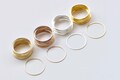 Brass Seamless Rings Raw Brass/Antique Bronze/Silver/Gold/Light Gold Set of 50