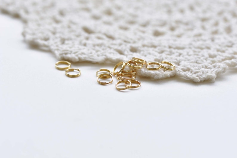 100 pcs High Quality Anti Tarnish 24K Gold Plated Brass Split Etsy