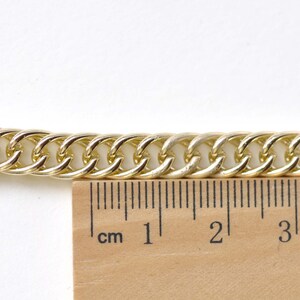 16ft (5m) of KC Rose Gold Aluminium Double Curb Chain Unsoldered Links A8319 image 4