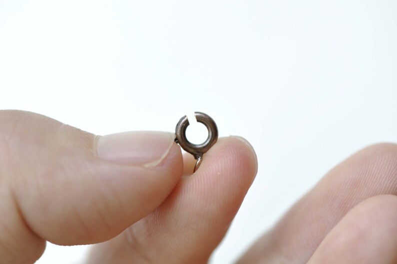 Antique Copper Brass Spring Ring Clasps 6mm Set 50 A8270 Etsy