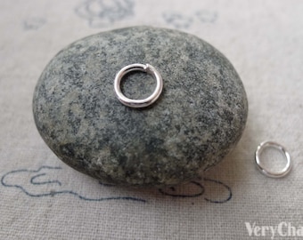200 pcs Silver Tone Iron Jump Rings Size 8mm 18gauge A6706