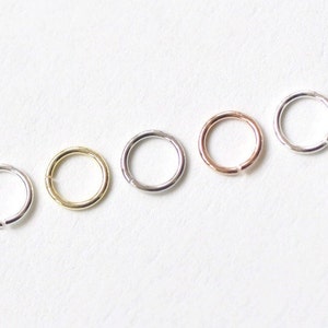 20 pcs 925 Solid Sterling Silver Open Jump Rings Findings Plated Silver/Gold/Rose Gold/Platinum/Polished Size 3mm/3.5mm/4mm/5mm 24G
