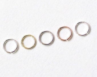 20 pcs 925 Solid Sterling Silver Open Jump Rings Findings Plated Silver/Gold/Rose Gold/Platinum/Polished Size 3mm/3.5mm/4mm/5mm 24G
