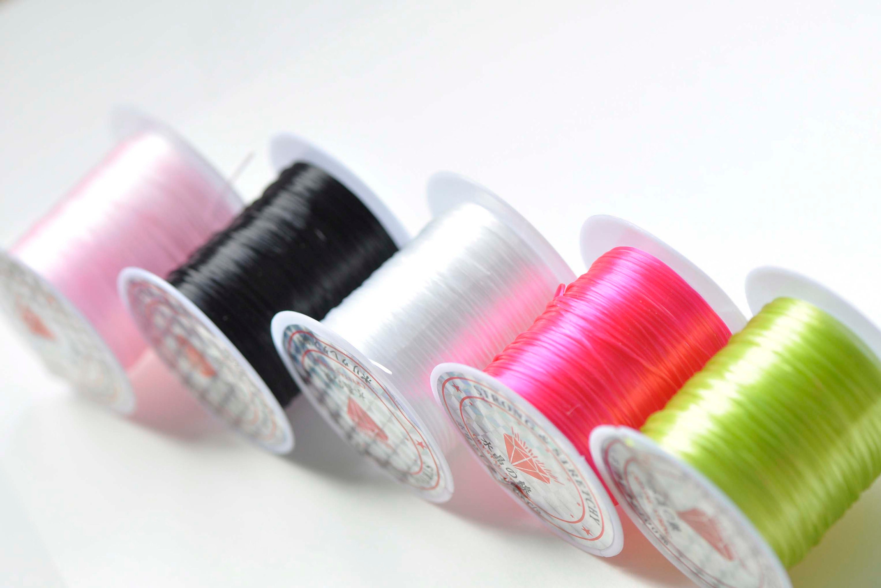 One Spool Strong Stretchy Elastic Cord Beading Thread String Etsy