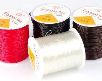 One Spool Elastic Fishing Line Cord Beading Round Thread String 0.5mm/0.6mm/0.7mm/0.8mm/1mm/1.2mm/1.5mm