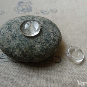 20 stuks van kristal glas koepel ronde cabochon cameo 12mm A5676